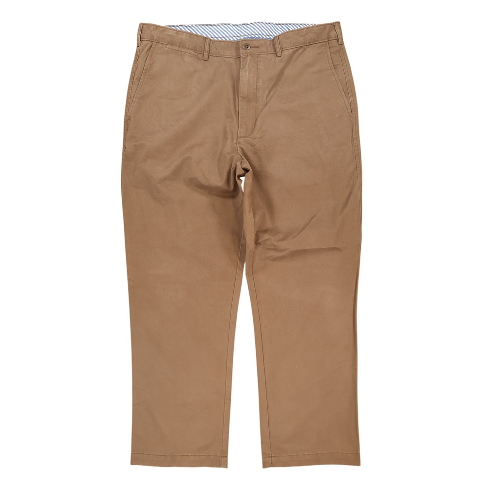 Cremieux Chino Pants Mens 36x29 Brown 100% Cotton Regular Fit Casual Trousers